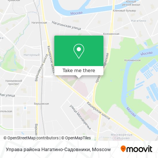 Управа района Нагатино-Садовники map