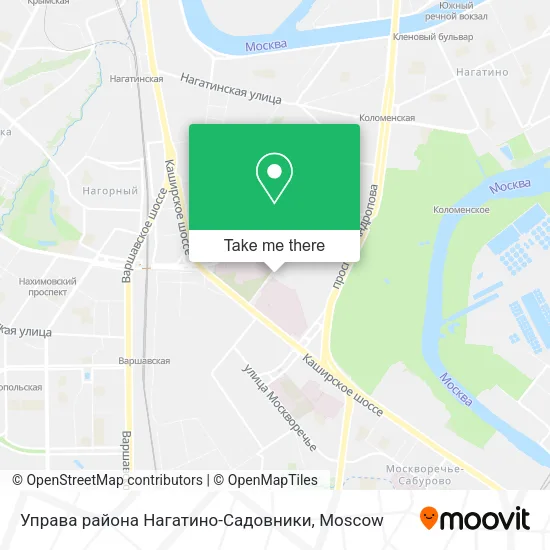 Управа района Нагатино-Садовники map