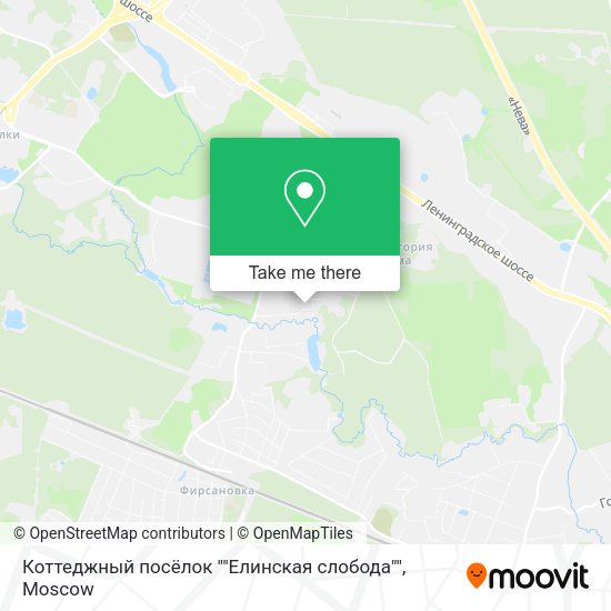 Коттеджный посёлок ""Елинская слобода"" map