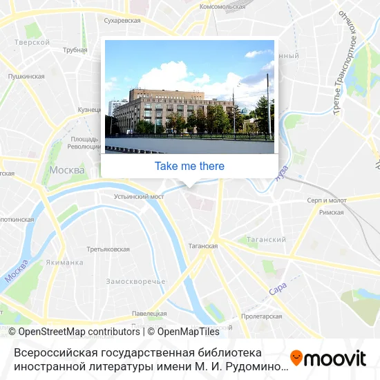 Всероссийская государственная библиотека иностранной литературы имени М. И. Рудомино map