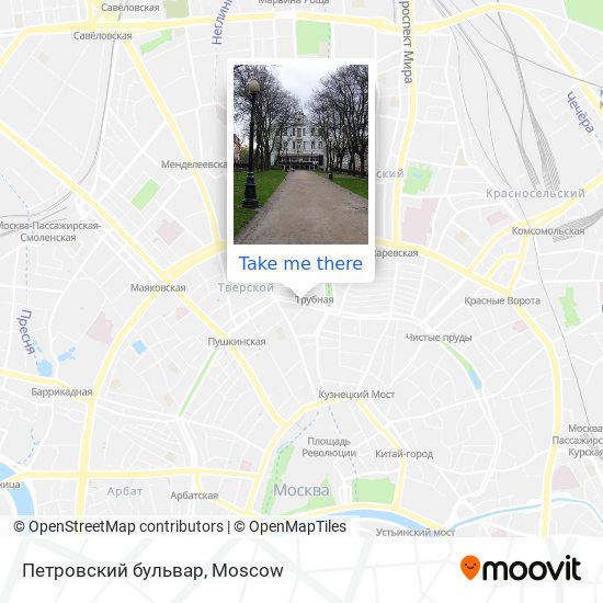 Петровский бульвар map