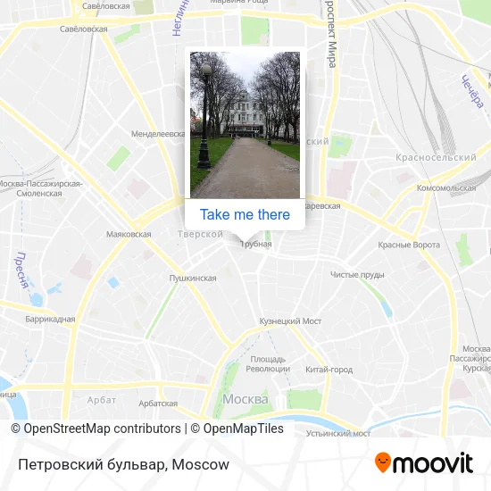 Петровский бульвар map