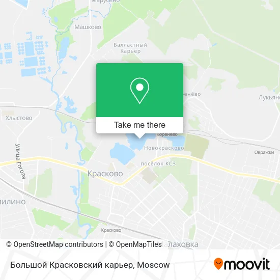 Большой Красковский карьер map
