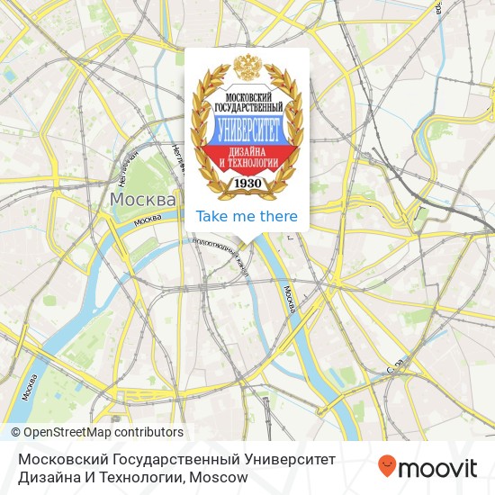 Московский Государственный Университет Дизайна И Технологии map