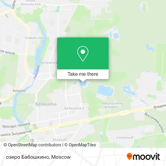 озеро Бабошкино map