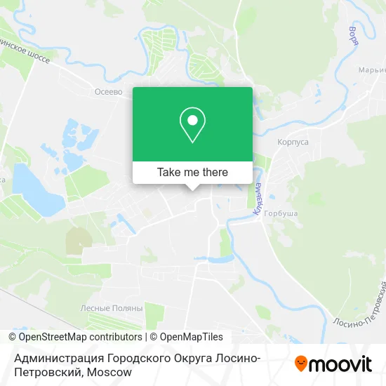 Администрация Городского Округа Лосино-Петровский map