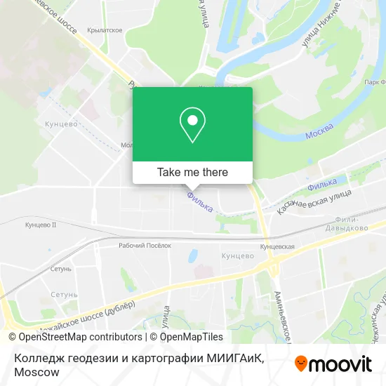 Колледж геодезии и картографии МИИГАиК map