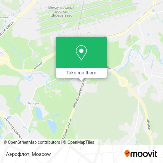 Аэрофлот map