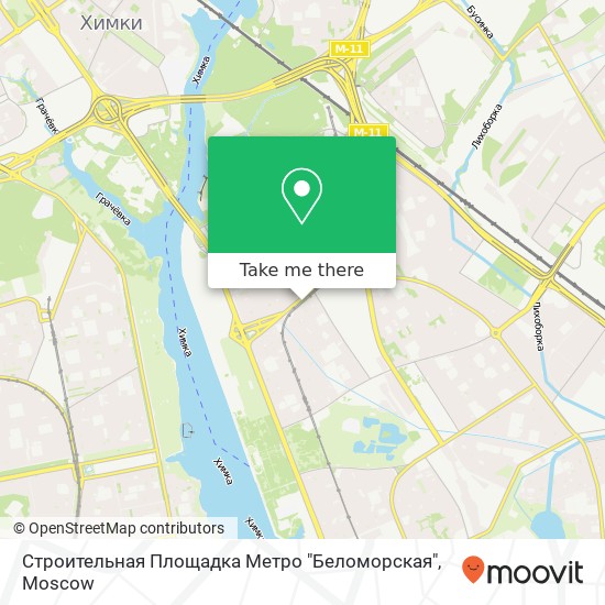 Строительная Площадка Метро "Беломорская" map