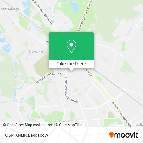 ОБИ Химки map
