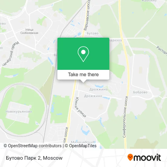Бутово Парк 2 map