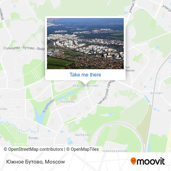 Южное Бутово map