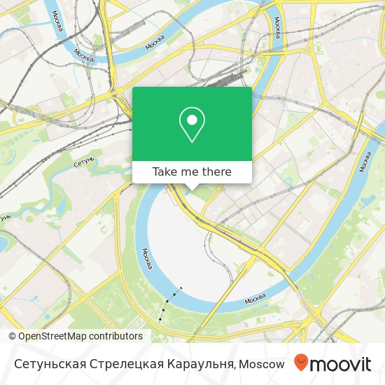 Сетуньская Стрелецкая Караульня map