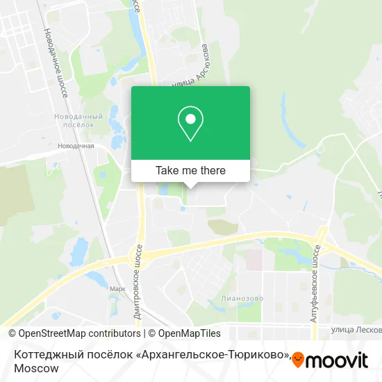 Коттеджный посёлок «Архангельское-Тюриково» map