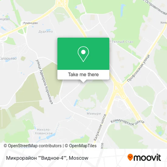 Микрорайон ""Видное-4"" map