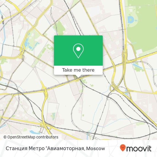 Станция Метро "Авиамоторная map