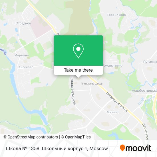 Школа № 1358. Школьный корпус 1 map
