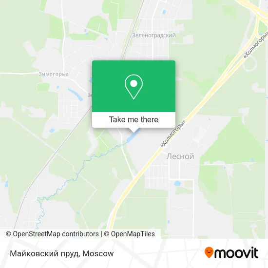 Майковский пруд map