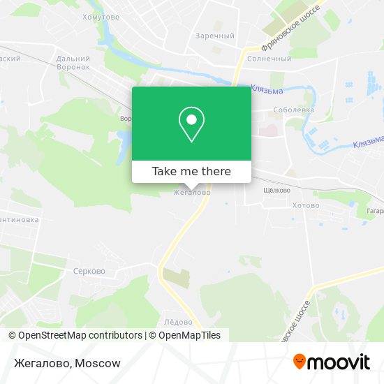 Жегалово map