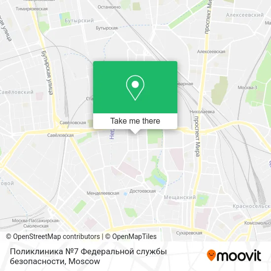Поликлиника №7 Федеральной службы безопасности map