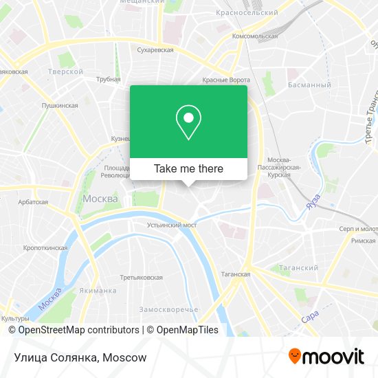 Улица Солянка map