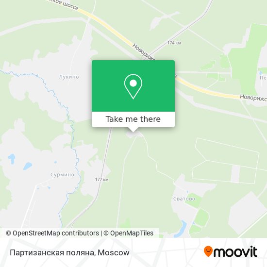 Партизанская поляна map