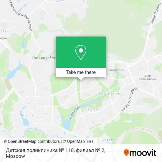 Детская поликлиника № 118, филиал № 2 map