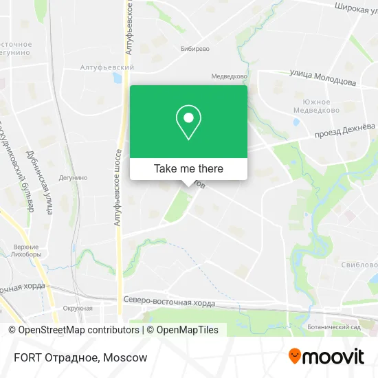 FORT Отрадное map