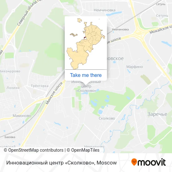 Инновационный центр «Сколково» map