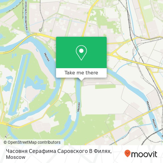 Часовня Серафима Саровского В Филях map