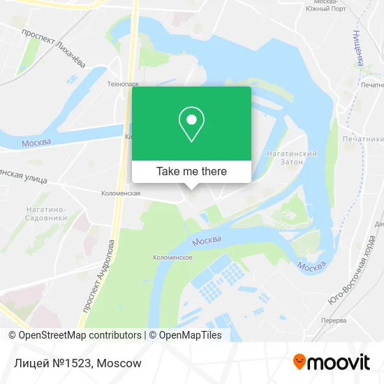 Лицей №1523 map
