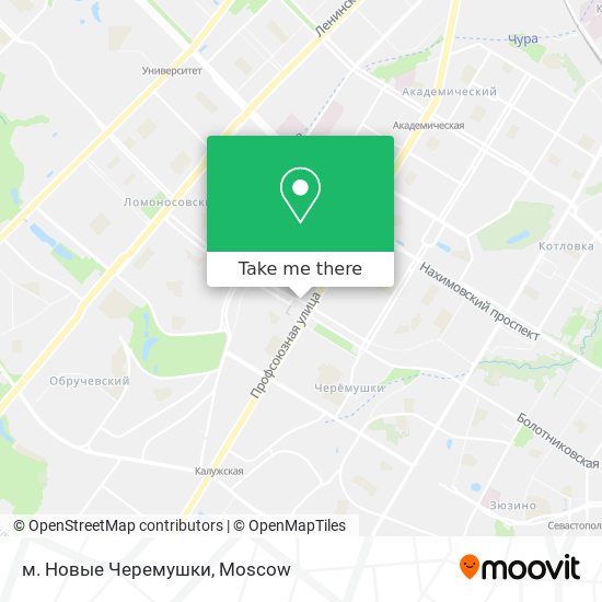 м. Новые Черемушки map