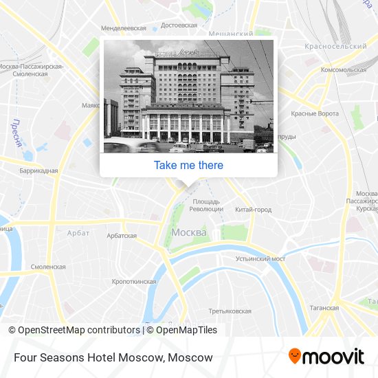 Four Seasons Hotel Moscow map