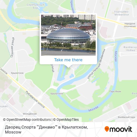 Дворец Спорта ""Динамо"" в Крылатском map