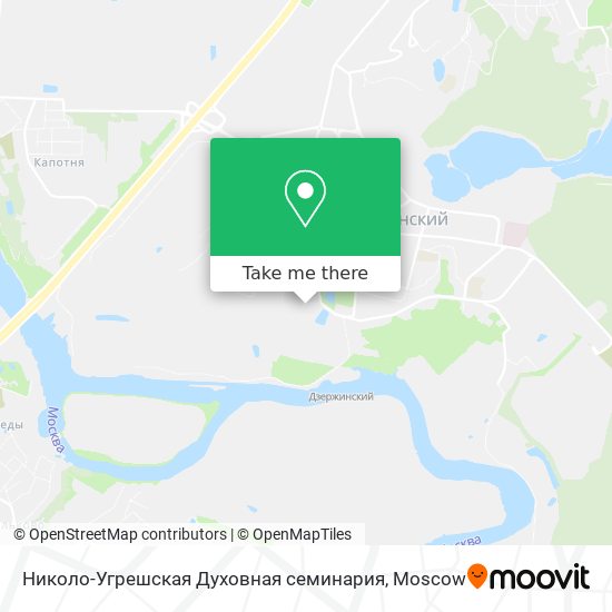 Николо-Угрешская Духовная семинария map