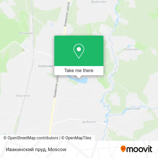 Ивакинский пруд map