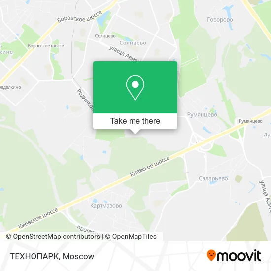 ТЕХНОПАРК map