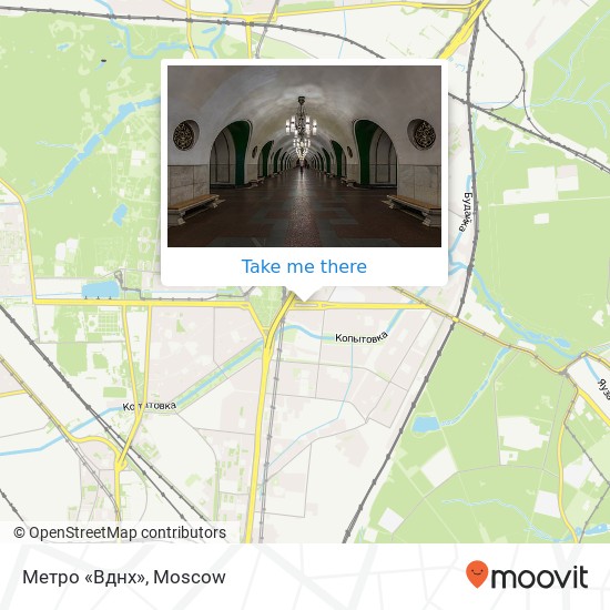 Метро «Вднх» map