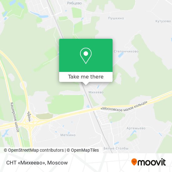 СНТ «Михеево» map