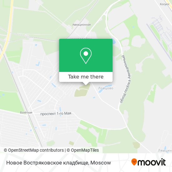 Новое Востряковское кладбище map
