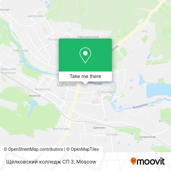 Щёлковский колледж СП 3 map