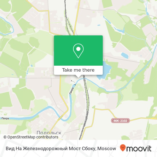 Вид На Железнодорожный Мост Сбоку map