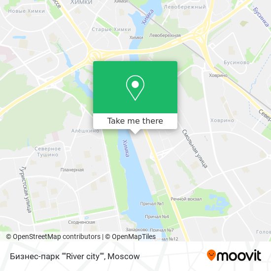 Бизнес-парк ""River city"" map