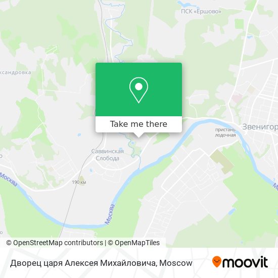 Дворец царя Алексея Михайловича map