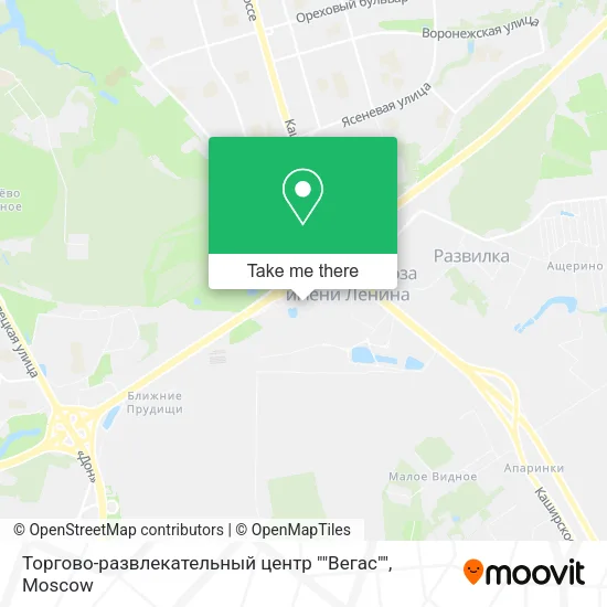 Торгово-развлекательный центр ""Вегас"" map