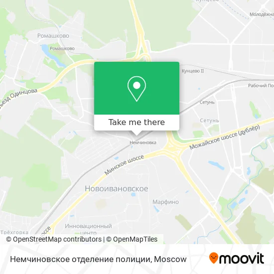 Немчиновское отделение полиции map