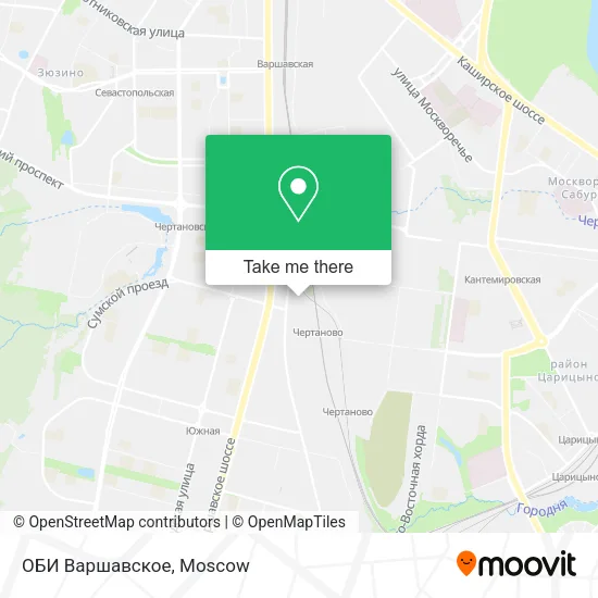 ОБИ Варшавское map