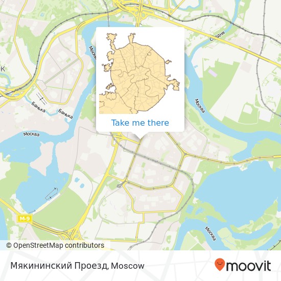 Мякининский Проезд map