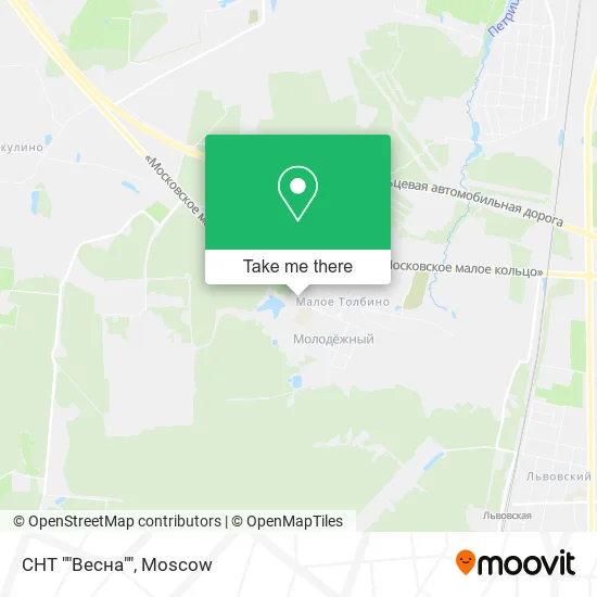 СНТ ""Весна"" map
