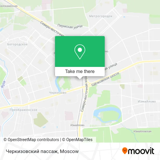 Черкизовский пассаж map